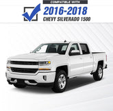 Aftermarket Chevrolet Front & Rear Bumpers Compatible with 2016-2018 Chevy Silverado 1500 with LED Lights | Yzona